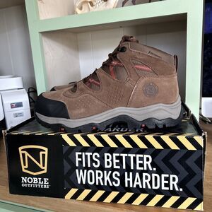 Noble Outfitters Men’s Rivet Cutter Steel Toe Waterproof Suede Work Boot Sz 13R